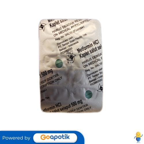 METFORMIN TEMPO 500 MG STRIP 10 KAPLET