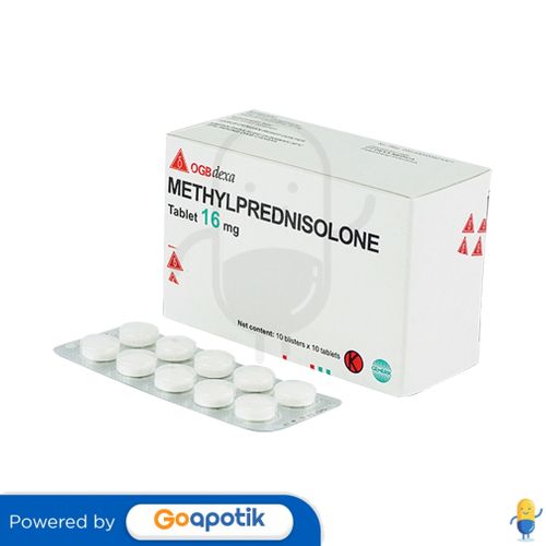 METHYLPREDNISOLONE 16 MG OGB DEXA MEDICA BOX 100 TABLET