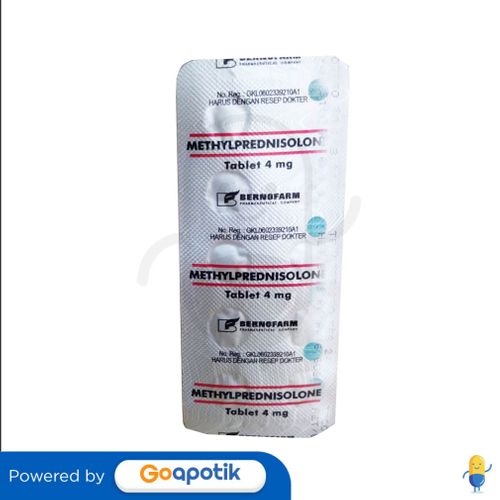 METHYLPREDNISOLONE BERNOFARM 4 MG STRIP 10 TABLET