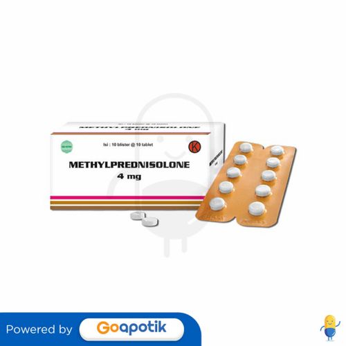 METHYLPREDNISOLONE ERELA 4 MG BLISTER 10 TABLET