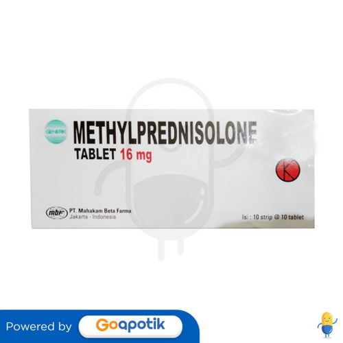 METHYLPREDNISOLONE MAHAKAM 16 MG BOX 100 TABLET