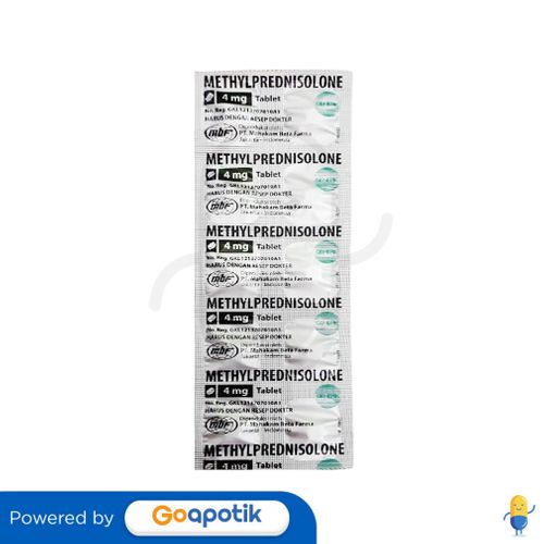 METHYLPREDNISOLONE MAHAKAM 4 MG STRIP 10 TABLET