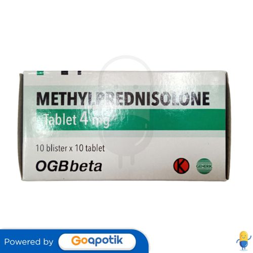 METHYLPREDNISOLONE OGB BETA 4 MG BOX 100 TABLET