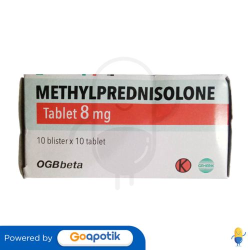 METHYLPREDNISOLONE OGB BETA 8 MG BOX 100 TABLET