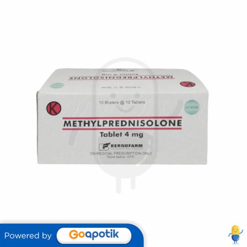 METHYLPREDNISOLONE BERNOFARM 4 MG BOX 100 TABLET