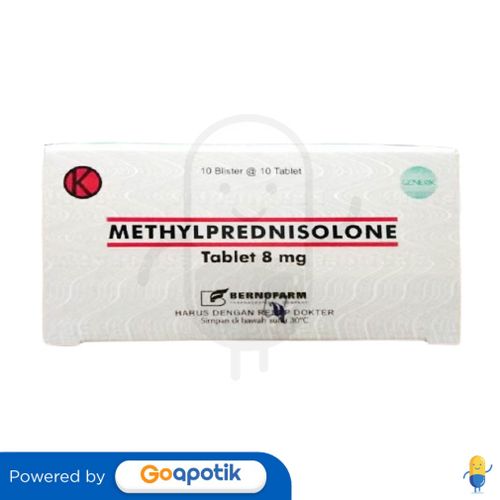 METHYLPREDNISOLONE BERNOFARM 8 MG BOX 100 TABLET