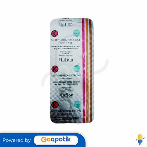 METHYLPREDNISOLONE INFION 4 MG STRIP 10 TABLET