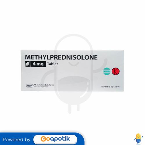 METHYLPREDNISOLONE MAHAKAM 4 MG BOX 100 TABLET