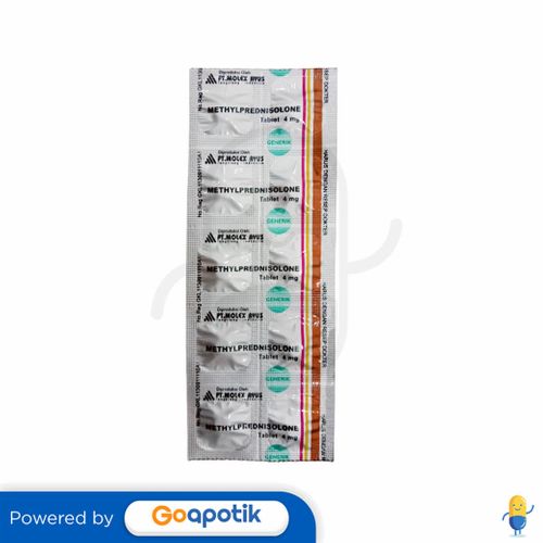 METHYLPREDNISOLONE MOLEX AYUS 4 MG STRIP 10 TABLET