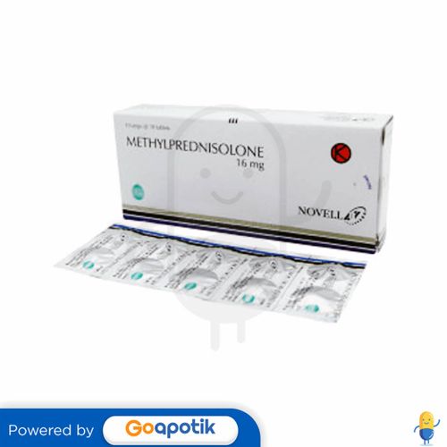 METHYLPREDNISOLONE NOVELL 16 MG BOX 100 TABLET