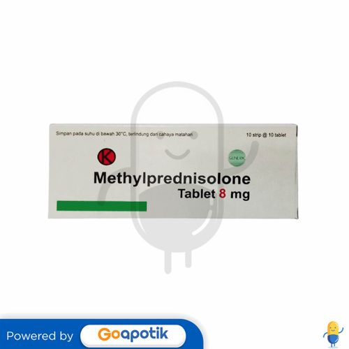 METHYLPREDNISOLONE RAMA 8 MG BOX 100 TABLET