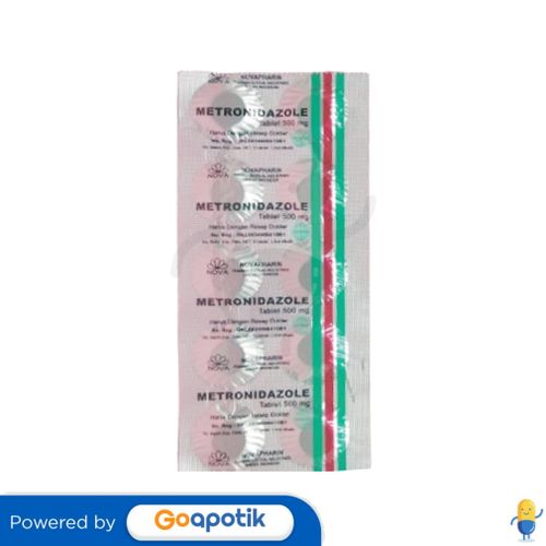 METRONIDAZOLE NOVAPHARIN 500 MG STRIP 10 TABLET