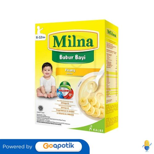 MILNA BUBUR BAYI 6+ RASA PISANG 120 GRAM BOX