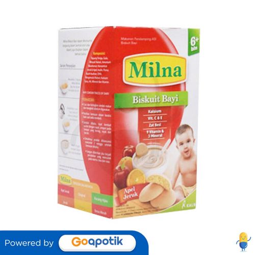 MILNA PEMDAMPING ASI BISKUIT RASA APEL JERUK 65 GRAM DUS