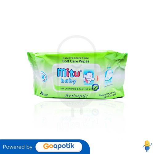 MITU BABY WIPES TRAVEL PACK WITH CHAMOMILE & TEA TREE OIL 10 PACK