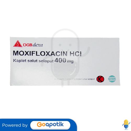 MOXIFLOXACIN HCL OGB DEXA MEDICA 400 MG BOX 10 KAPLET