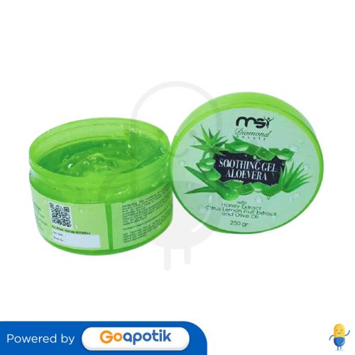 MSI DIAMOND BEAUTY SOOTHING GEL ALOEVERA 250 GRAM POT