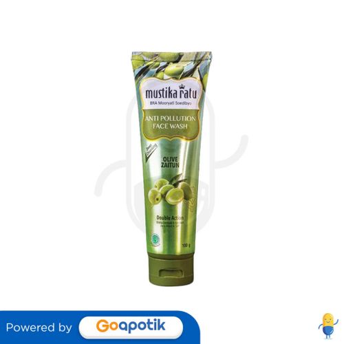 MUSTIKA RATU ANTI POLLUTION FACE WASH OLIVE ZAITUN 100 GRAM TUBE
