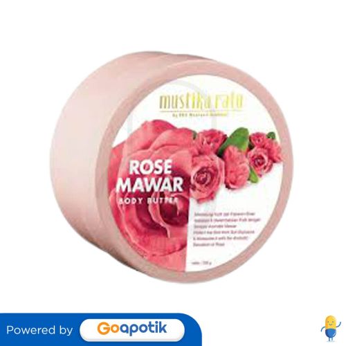 Mustika Ratu Body Butter Rose 200 Gram Pot Kegunaan Efek Samping