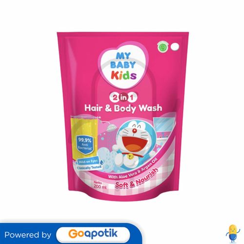 MY BABY KIDS 2 IN 1 HAIR & BODY WASH SOFT & NOURISH 200 ML POUCH