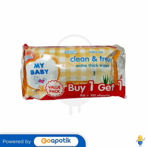 MY BABY WIPES CLEAN AND FRESH PACK 50 SHEET (BUY 1 GET 1) Kegunaan