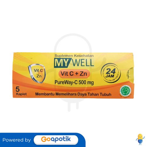 MYWELL VIT C + ZN STRIP 5 KAPLET