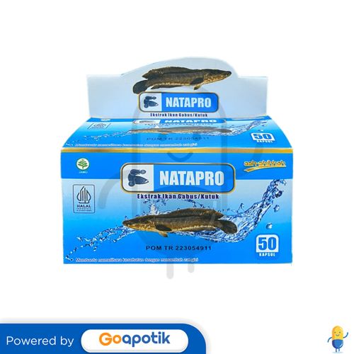 NATAPRO KAPSUL EKSTRAK IKAN GABUS BOTOL 50 KAPSUL