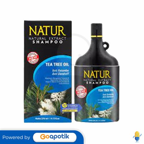 NATUR SHAMPOO ANTI DANDRUFF TEA TREE OIL 80 ML BOTOL Kegunaan, Efek