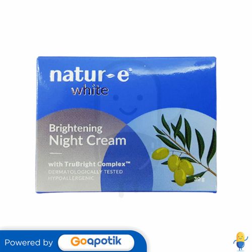 NATUR-E WHITE NIGHT CREAM 30 GRAM POT