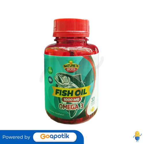 NATURE'S BOSS FISH OIL OMEGA 3 1000 MG BOTOL 30 KAPSUL