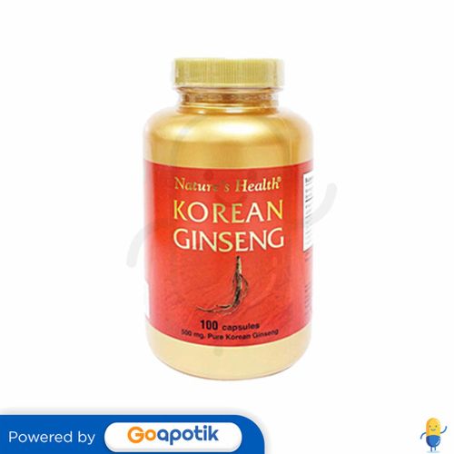 NATURE'S HEALTH KOREAN GINSENG BOTOL 100 KAPSUL