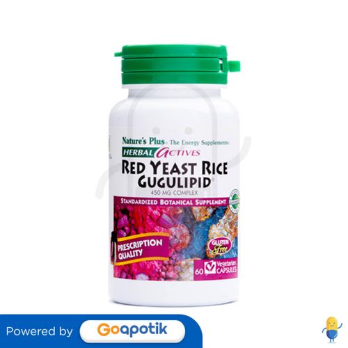 NATURE'S PLUS RED YEAST RICE GUGULIPID BOTOL 60 KAPSUL