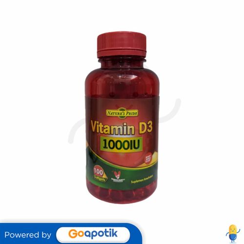 Nature S Pride Vitamin D3 400 Iu Botol 100 Kapsul Kegunaan Efek Samping Dosis Dan Aturan Pakai