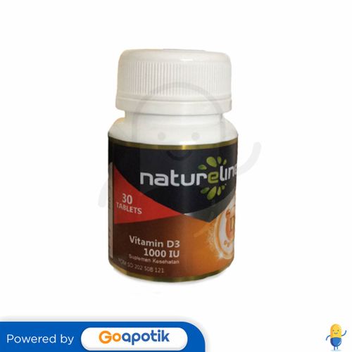 NATURELINE VITAMIN D3 1000 IU BOTOL 30 TABLET