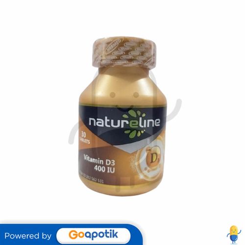 NATURELINE VITAMIN D3 400 IU BOTOL 30 TABLET