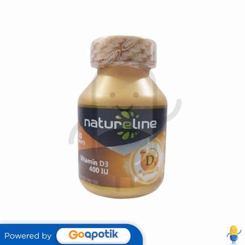 NATURELINE VITAMIN D3 400 IU BOTOL 60 TABLET