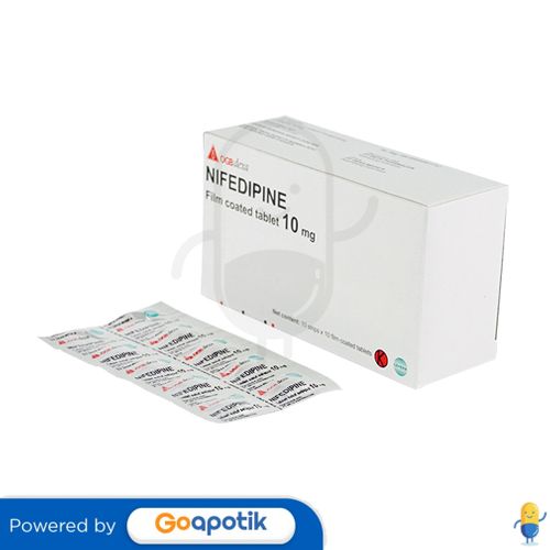 NIFEDIPINE OGB DEXA MEDICA 10 MG BOX 100 TABLET / HIPERTENSI