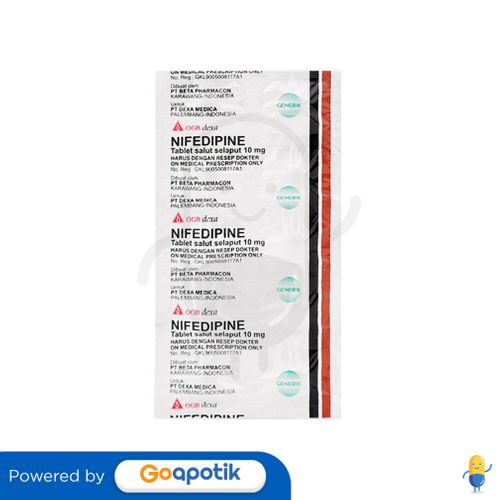 NIFEDIPINE OGB DEXA MEDICA 10 MG STRIP 10 TABLET / HIPERTENSI
