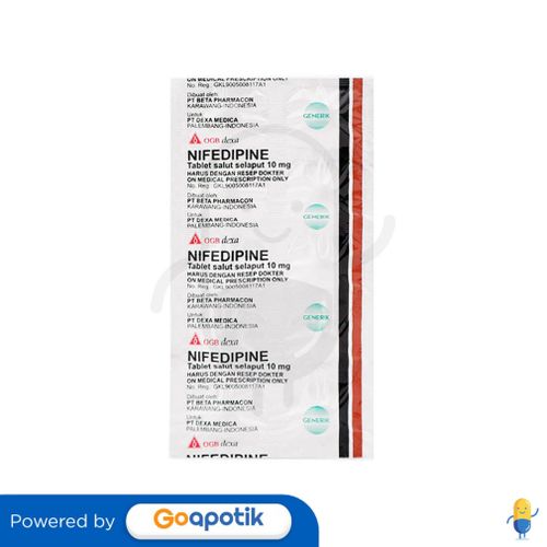 NIFEDIPINE OGB DEXA MEDICA 10 MG TABLET / HIPERTENSI