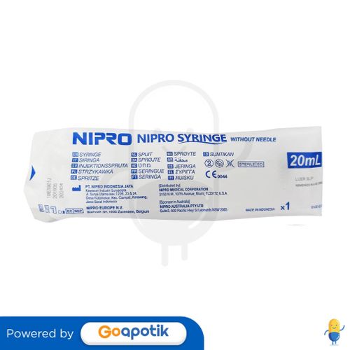 NIPRO SYRINGE 20 CC