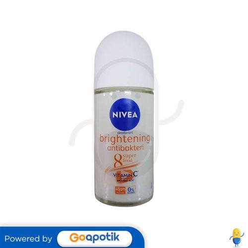 NIVEA DEODORANT BRIGHTENING ANTIBAKTERI 8 SUPER FOOD ROLL ON 50 ML