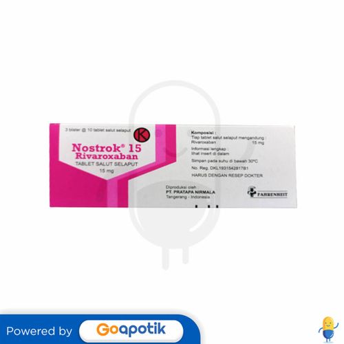 NOSTROK 15 MG BOX 30 TABLET