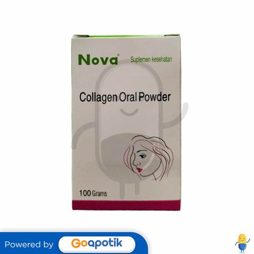 Nova Collagen Oral Powder 100 Gram Botol Kegunaan Efek Samping