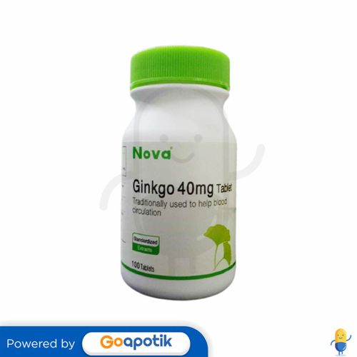 NOVA GINKGO 40 MG BOTOL 100 TABLET