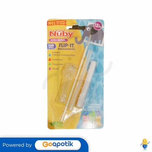NUBY FLIP IT REPLACEMENT THICK STRAW KIT