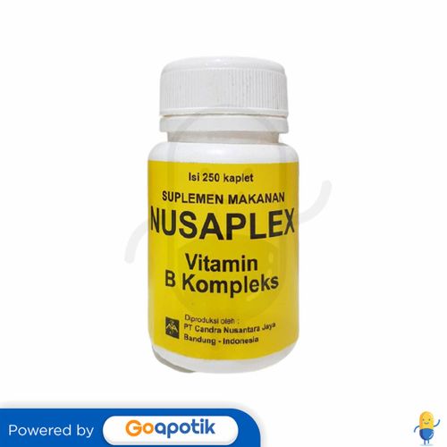 NUSAPLEX VITAMIN B KOMPLEKS BOTOL 250 KAPLET - Kegunaan, Efek Samping ...