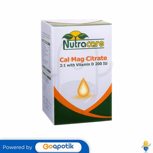 NUTRACARE CAL MAG CITRATE 2:1 WITH VITAMIN D 200 BOX 30 TABLET