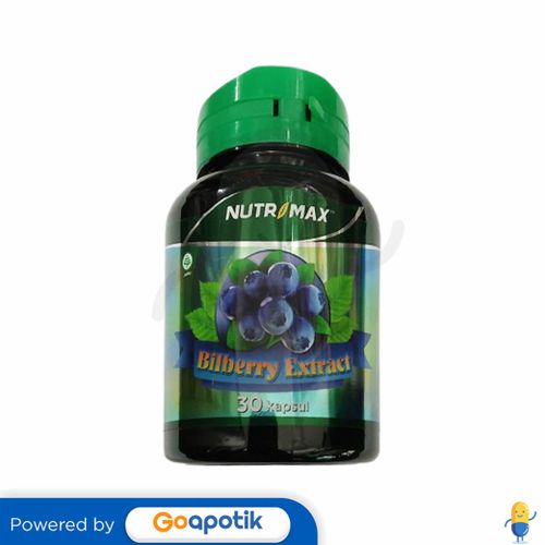 NUTRIMAX BILBERRY EXTRACT BOTOL 30 KAPSUL