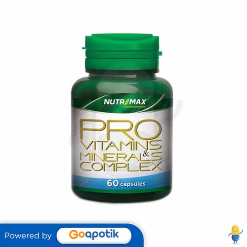 NUTRIMAX PRO VITAMINS & MINERALS COMPLEX BOTOL 60 KAPSUL