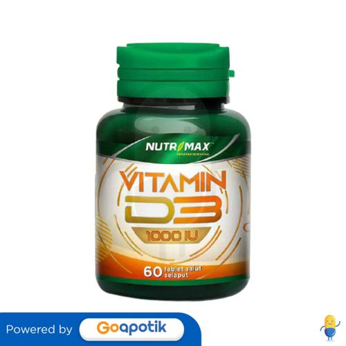 NUTRIMAX VITAMIN D3 1000 IU BOTOL 60 TABLET